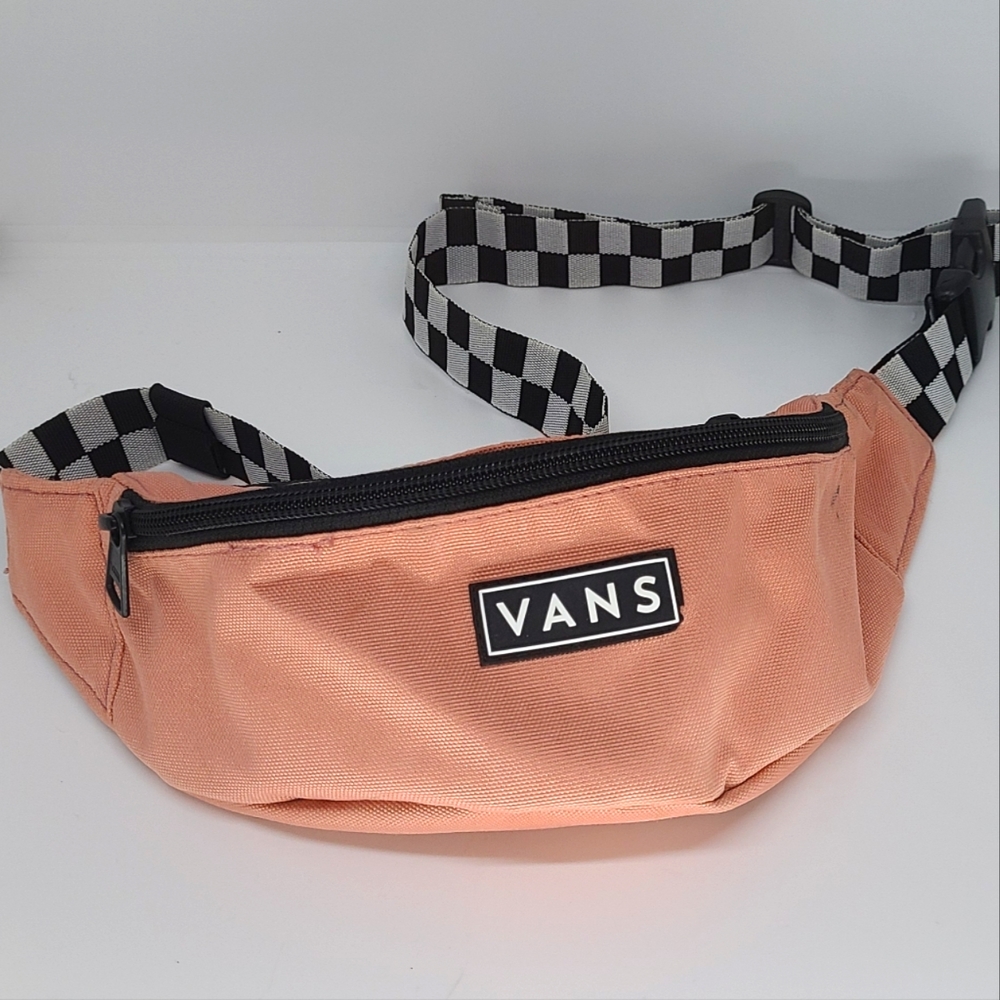 Vans Salmon and CheckeredFanny Pack Side Bag